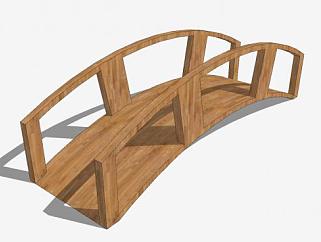木<em>拱桥</em>设计SU模型下载_sketchup草图大师SKP模型