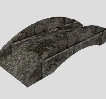 自然风小型石桥SU模型下载_sketchup草图大师SKP模型