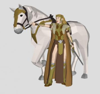 白马王子SU模型下载_sketchup草图大师SKP模型