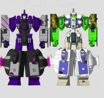 机甲机器人人物SU模型下载_sketchup草图大师SKP模型