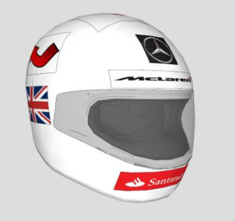 赛车的头盔SKP素材模型设计_su模型下载 草图大师模型_SKP模型