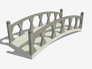 简易石拱桥SU模型下载_sketchup草图大师SKP模型