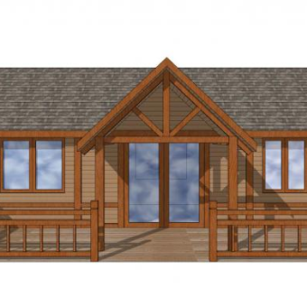 中式小木屋su模型下载_sketchup草图大师SKP模型