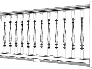 楼梯<em>栏杆扶手</em>su模型下载_sketchup草图大师SKP模型