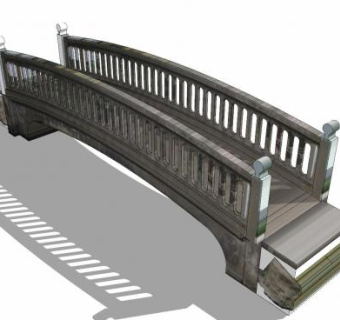 复古石桥SU模型下载_sketchup草图大师SKP模型