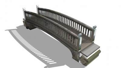 复古石桥SU模型下载_sketchup草图大师SKP模型