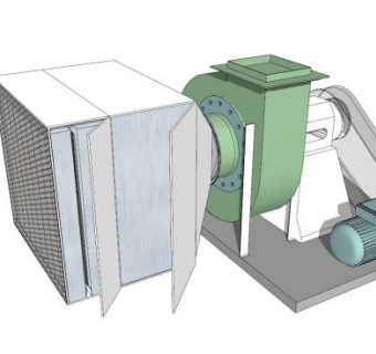 鼓风机通风设备模型_su模型下载 草图大师模型_SKP模型