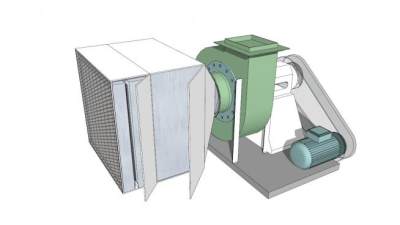 鼓风机通风设备模型_su模型下载 草图大师模型_SKP模型