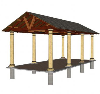 欧式走廊设计SU模型下载_sketchup草图大师SKP模型