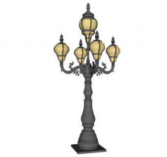 欧式景观灯具su模型下载_sketchup草图大师SKP模型