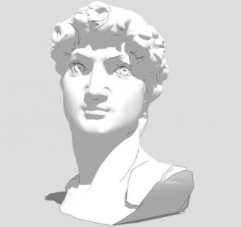 石膏头像su模型下载_sketchup草图大师SKP模型