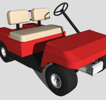 电动高尔夫球车的SKP模型素材_su模型下载 草图大师模型_SKP模型