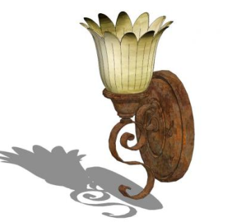 玉兰灯具su模型下载_sketchup草图大师SKP模型