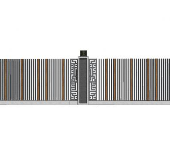 新中式围墙设计SU模型下载_sketchup草图大师SKP模型