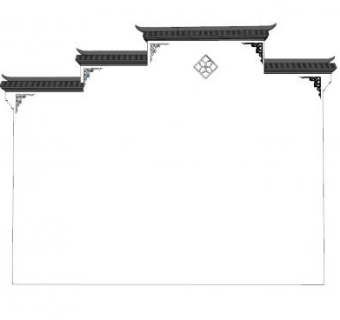 新中式马头墙sketchup模型下载_sketchup草图大师SKP模型