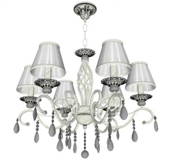 客厅古典吊灯su模型下载_sketchup草图大师SKP模型