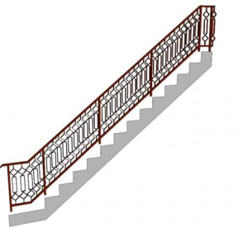 新中式楼梯扶手su模型下载_sketchup草图大师SKP模型