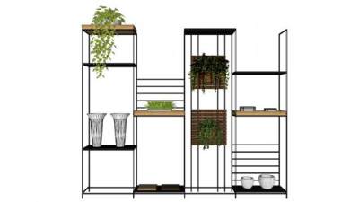 特色花架su模型下载_sketchup草图大师SKP模型