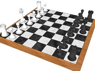 国际象棋su模型下载_sketchup草图大师SKP模型