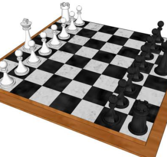 国际象棋su模型下载_sketchup草图大师SKP模型
