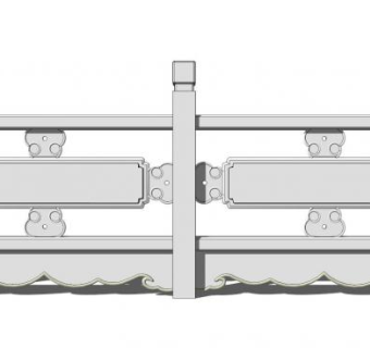 石头护栏su模型下载_sketchup草图大师SKP模型