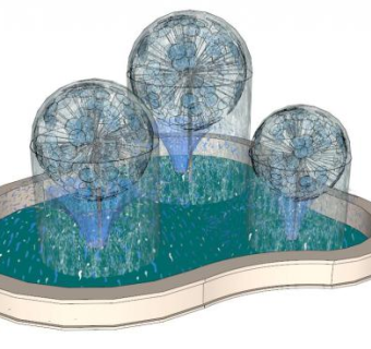 蒲公英雕塑su模型下载_sketchup草图大师SKP模型