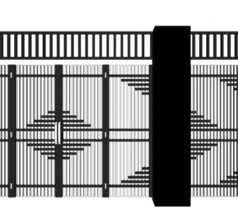 工业风大门su模型下载_sketchup草图大师SKP模型