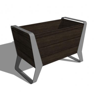 现代花箱SU模型下载_sketchup草图大师SKP模型