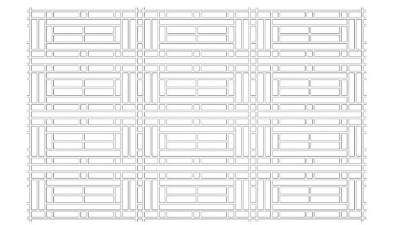 新中式格栅su模型下载_sketchup草图大师SKP模型