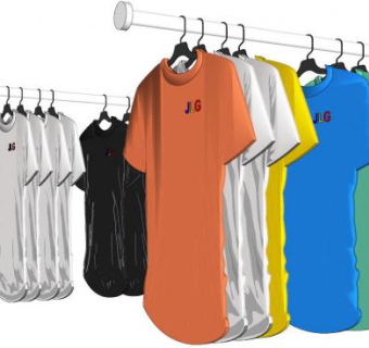 衣服吊架su模型下载_sketchup草图大师SKP模型