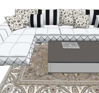 沙发柜su模型下载_sketchup草图大师SKP模型