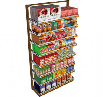 超市货柜su模型下载_sketchup草图大师SKP模型