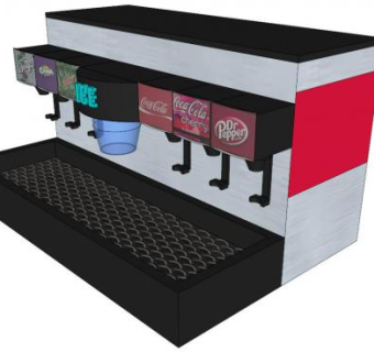 饮料机su模型下载_sketchup草图大师SKP模型