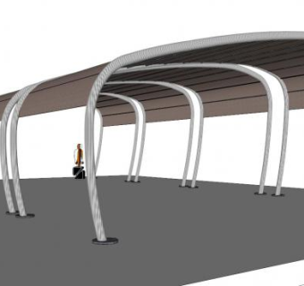 户外遮阳棚su模型下载_sketchup草图大师SKP模型