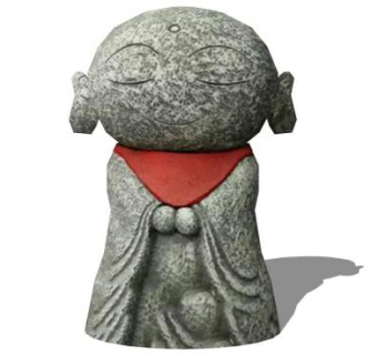 小和尚摆件su模型下载_sketchup草图大师SKP模型