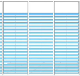 办公室玻璃百叶隔断su模型下载_sketchup草图大师SKP模型