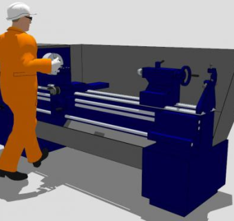 工业设备操作工模型_su模型下载 草图大师模型_SKP模型