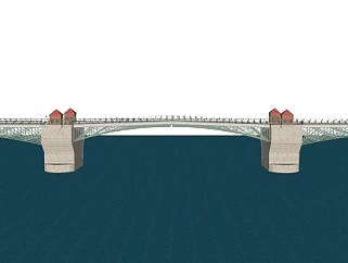 现代<em>公路</em>桥建筑sketchup模型下载_sketchup草图大师SKP...