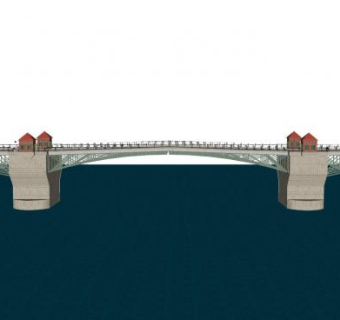 现代公路桥建筑sketchup模型下载_sketchup草图大师SKP模型