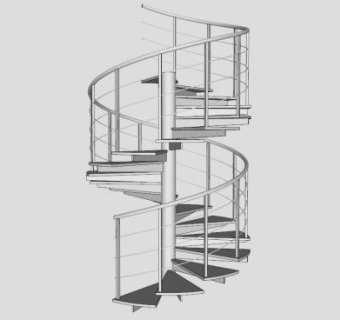 旋转梯su模型下载_sketchup草图大师SKP模型