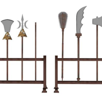 中国刀剑su模型下载_sketchup草图大师SKP模型
