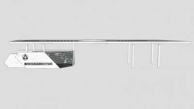 现代厂区大门SU模型下载_sketchup草图大师SKP模型