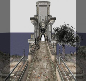 欧式复古石拱桥SU模型下载_sketchup草图大师SKP模型