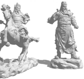 中国古代人物雕塑su模型下载_sketchup草图大师SKP模型