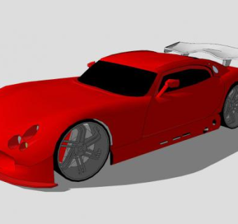 现代跑车SU模型下载_sketchup草图大师SKP模型