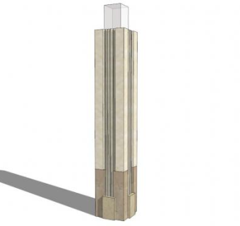 广场景观灯柱su模型下载_sketchup草图大师SKP模型