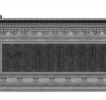 中式景观照壁su模型下载_sketchup草图大师SKP模型
