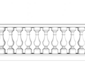 宝瓶栏杆su模型下载_sketchup草图大师SKP模型