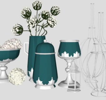 室内摆件su模型下载_sketchup草图大师SKP模型