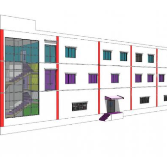 二层办公室su模型下载_sketchup草图大师SKP模型